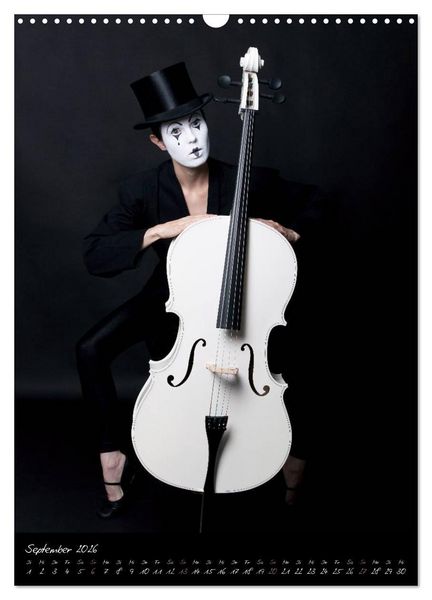 Produktbild: Wei&szlig;es Cello auf Reisen (Wandkalender 2026 DIN A3 hoch), CALVENDO Monatskalender