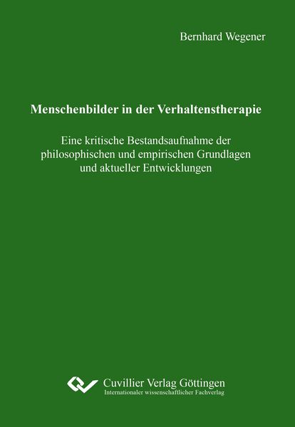 Produktbild: Menschenbilder in der Verhaltenstherapie