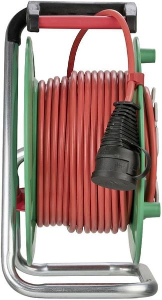 Produktbild: Brennenstuhl 1098560001 Kabeltrommel 38m Rot (matt) Schutzkontakt-Stecker