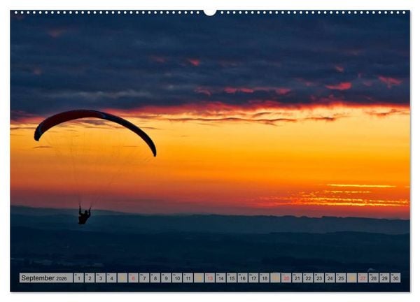 Produktbild: Frei sein - Paragliding (Wandkalender 2026 DIN A2 quer), CALVENDO Monatskalender