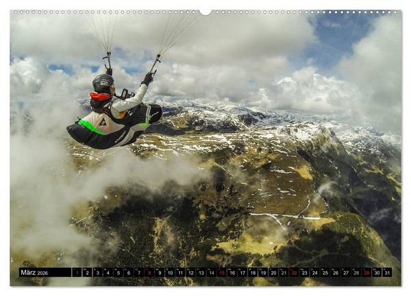 Produktbild: Paragliding - die Faszination des Fliegens (Wandkalender 2026 DIN A2 quer), CALVENDO Monatskalender