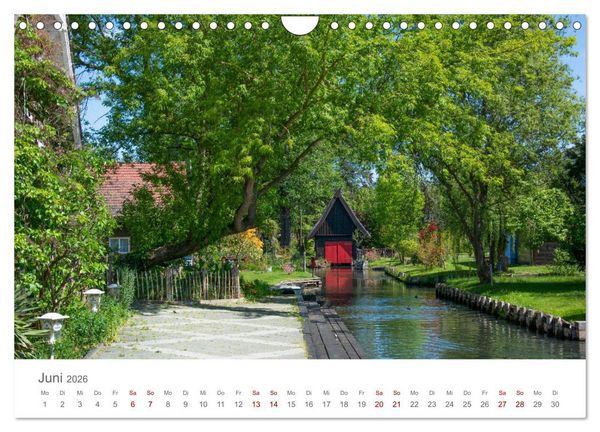 Produktbild: Spreewald - Ein Naturparadies (Wandkalender 2026 DIN A4 quer), CALVENDO Monatskalender