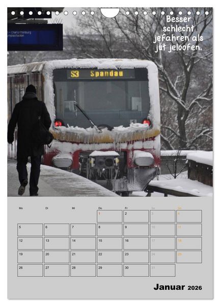 Produktbild: Berliner Stra&szlig;enfoto Kalender 2026 (Wandkalender 2026 DIN A4 hoch), CALVENDO Monatskalender
