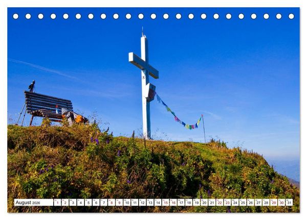 Produktbild: Kraftpl&auml;tze in den Bergen (Tischkalender 2026 DIN A5 quer), CALVENDO Monatskalender