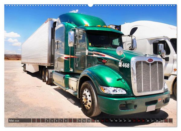 Produktbild: Amerikanische Lastwagen - Trucks (hochwertiger Premium Wandkalender 2026 DIN A2 quer), Kunstdruck in Hochglanz