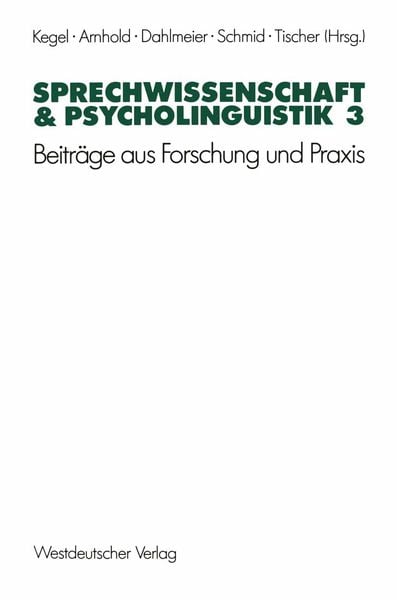 Produktbild: Sprechwissenschaft & Psycholinguistik 3