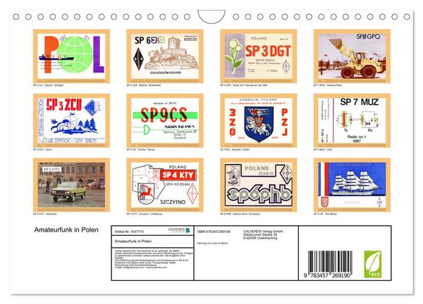 Produktbild: Amateurfunk in Polen (Wandkalender 2026 DIN A4 quer), CALVENDO Monatskalender