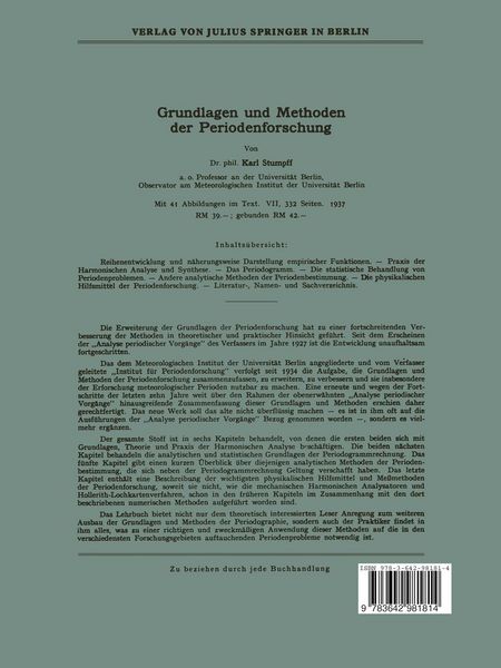 Produktbild: Tafeln und Aufgaben zur Harmonischen Analyse und Periodogrammrechnung