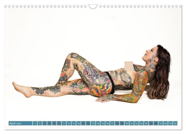 Produktbild: Tattoo-Liebe, die unter die Haut geht (Wandkalender 2026 DIN A3 quer), CALVENDO Monatskalender
