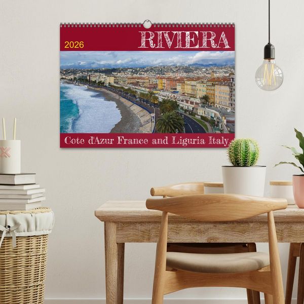 Produktbild: Riviera &ndash; Cote d&rsquo;Azur France and Liguria Italy (Wall Calendar 2026 DIN A3 landscape), CALVENDO 12 Month Wall Calendar