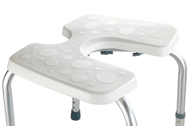 Produktbild: Hygienehocker Mod. Secura, höhenverstellbar, 120 kg Tragkraft