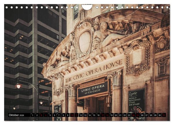 Produktbild: Metropole Chicago (Wandkalender 2026 DIN A4 quer), CALVENDO Monatskalender