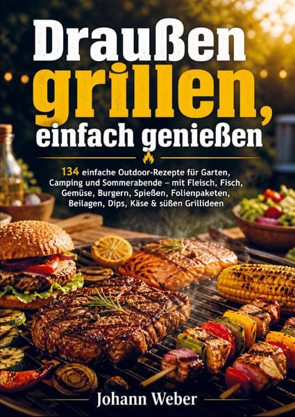 Draußen grillen, einfach genießen, Taschenbuch von Johann Weber, Bookmundo, 9789403893549