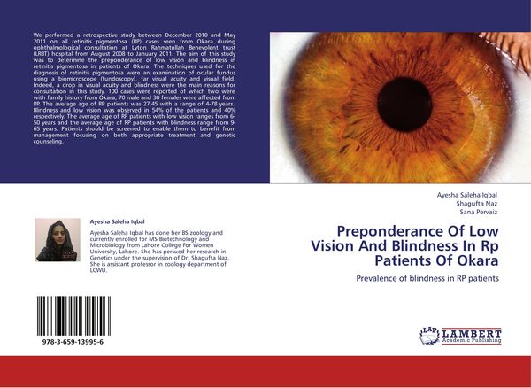 Produktbild: Preponderance Of Low Vision And Blindness In Rp Patients Of Okara