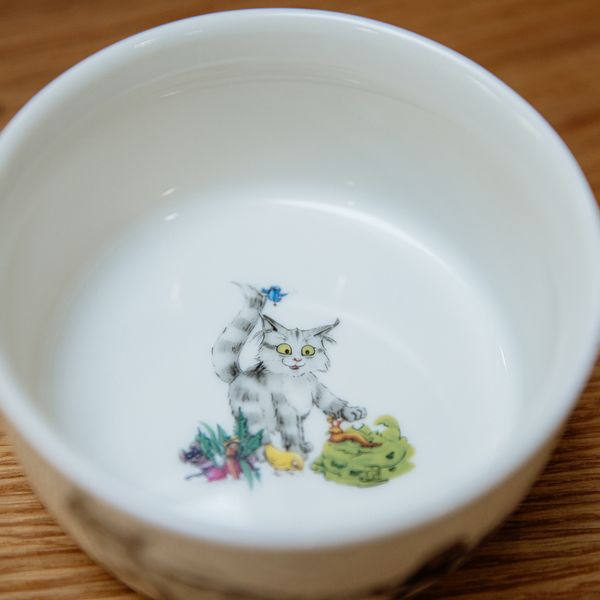 Produktbild: Porzellanschale "Kater Jack & Maulwurf G&uuml;nter"