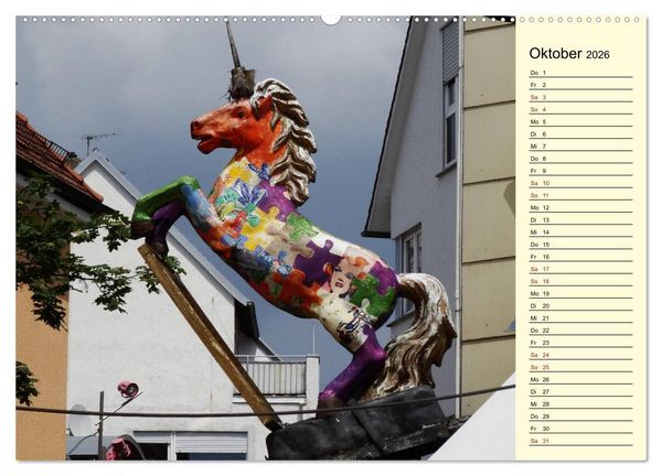 Produktbild: Unterwegs in Schw&auml;bisch Gm&uuml;nd (hochwertiger Premium Wandkalender 2026 DIN A2 quer), Kunstdruck in Hochglanz