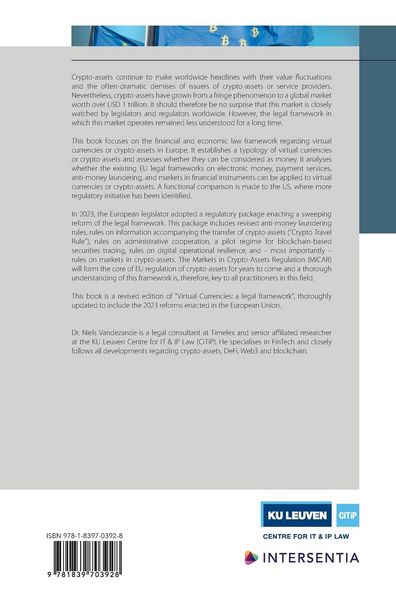 Produktbild: Vandezande, N: Crypto-assets: the European Legal Framework