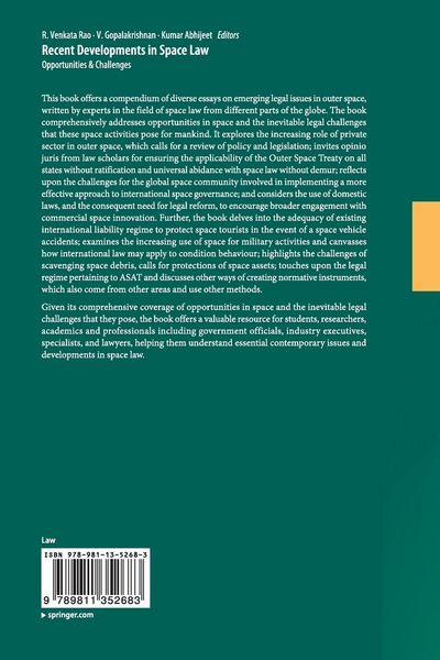 Produktbild: Recent Developments in Space Law