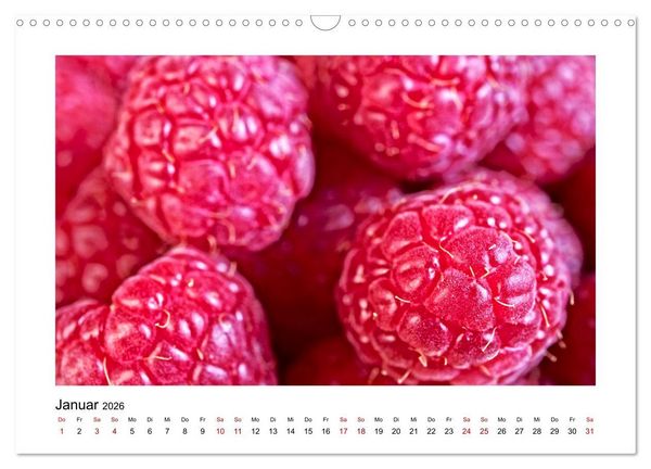 Produktbild: Frisches Obst - Mit leckeren Fr&uuml;chten und Vitaminen gesund durchs Jahr! (Wandkalender 2026 DIN A3 quer), CALVENDO Monatskalender