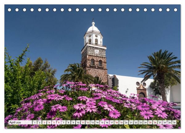 Produktbild: Kanarische Inseln - Lanzarote (Tischkalender 2026 DIN A5 quer), CALVENDO Monatskalender