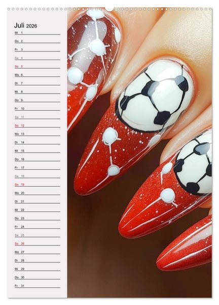 Produktbild: Nageldesign. Au&szlig;ergew&ouml;hnliche Fingern&auml;gel (hochwertiger Premium Wandkalender 2026 DIN A2 hoch), Kunstdruck in Hochglanz