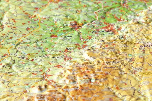 Produktbild: Reliefkarte Schw&auml;bische Alb 1 : 430.000