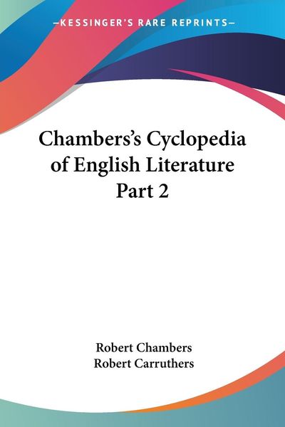 Produktbild: Chambers, R: Chambers's Cyclopedia of English Literature Par