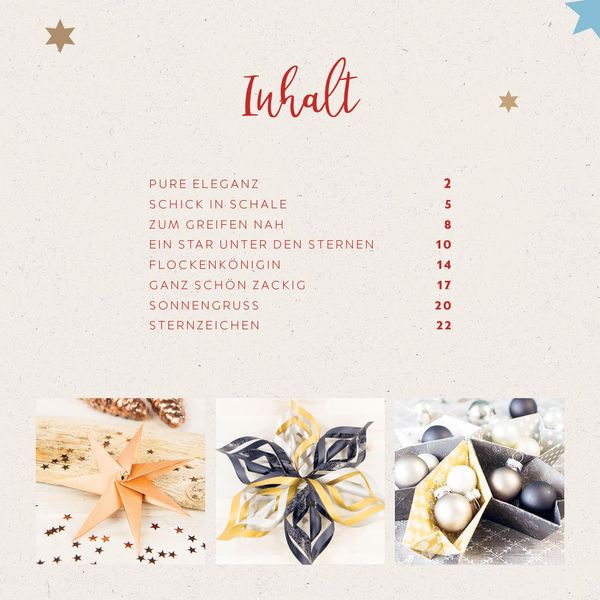 Produktbild: Origamisterne? Gerne! &ndash; Natural Christmas &ndash; Weihnachtliches Bastelset zum Sofort-Losfalten