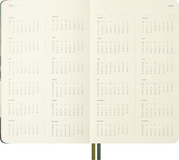 Produktbild: Moleskine 12 Monate Der Herr der Ringe Tageskalender 2027, L/A5, 1 Tag = 1 Seite, fester Einband