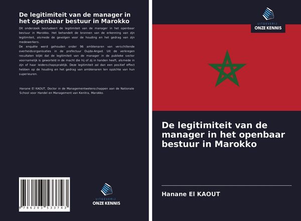 Produktbild: De legitimiteit van de manager in het openbaar bestuur in Marokko