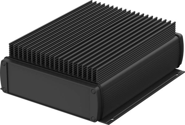 Produktbild: Bopla ABPH 1600-0200 KWL ALUBOS_SET 84416200.HMT1 Flansch-K&uuml;hlk&ouml;rper-Geh&auml;use 190 x 190 x 80 Aluminium Schwarz (RAL 9005) 1 St.