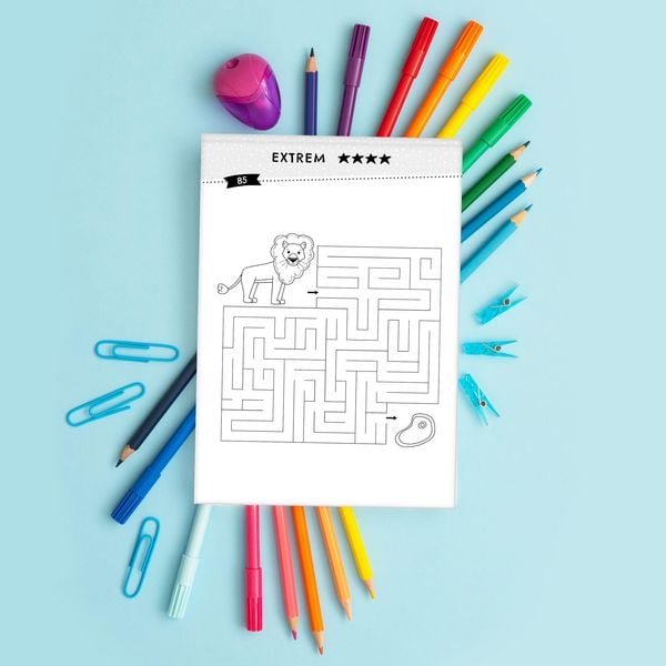 Produktbild: 100 R&auml;tsel: Der XXL Labyrinth-Block f&uuml;r Kinder ab 4