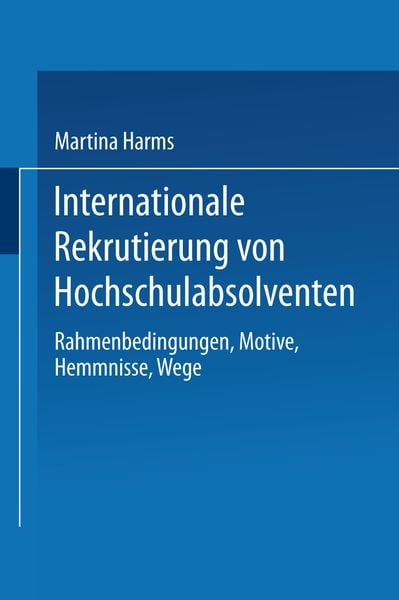 Produktbild: Internationale Rekrutierung von Hochschulabsolventen