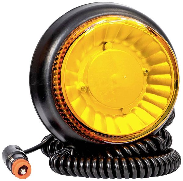 Fristom Rundumleuchte FT-101 DF LED MAG M78 12 V, 24 V, 36 V mit DIN-Stecker (12 mm), über Bordnetz Magnetfuß Orange