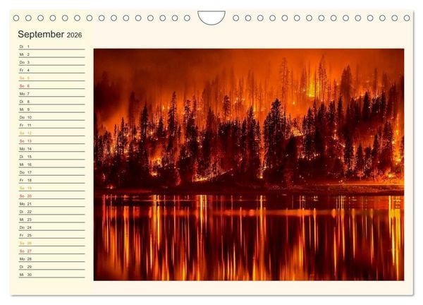 Produktbild: Gewaltige Natur - bedrohlich und sch&ouml;n (Wandkalender 2026 DIN A4 quer), CALVENDO Monatskalender