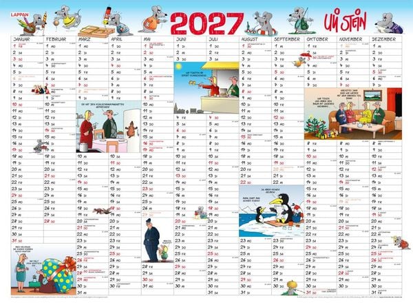 Produktbild: Uli Stein Jahresplaner 2027: Posterkalender