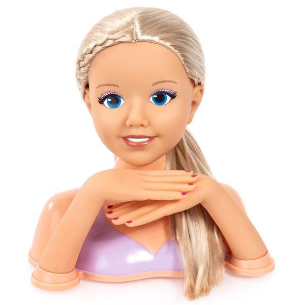 Produktbild: Schmink- und Frisierkopf My Lovely Princess blondes Haar 25cm mit Kosmetik