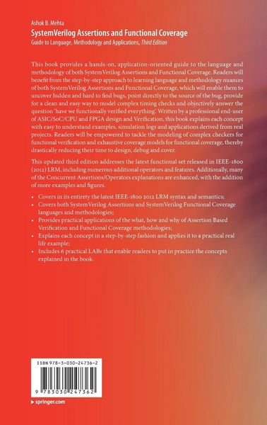 Produktbild: System Verilog Assertions and Functional Coverage