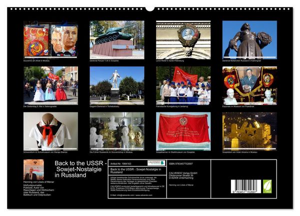 Produktbild: Back to the USSR - Sowjet-Nostalgie in Russland (hochwertiger Premium Wandkalender 2026 DIN A2 quer), Kunstdruck in Hochglanz