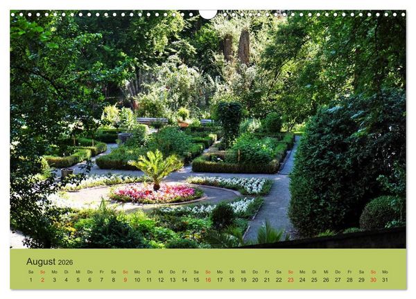 Produktbild: Stressfreie Zone! Parks und gr&uuml;ne Oasen in Augsburg (Wandkalender 2026 DIN A3 quer), CALVENDO Monatskalender