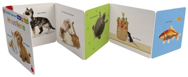 Produktbild: Erstes Lernen F&uuml;hl-Leporello. Haustiere