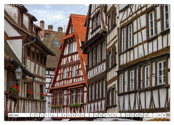 Produktbild: Alsace, magnifiques colombages (Calendrier mural 2026 DIN A2 vertical) calendrier de bureau