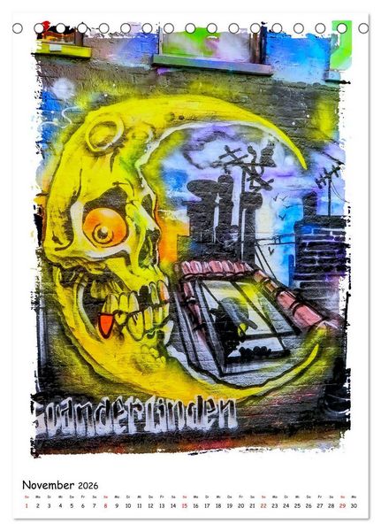 Produktbild: Street Art in Gent (Tischkalender 2026 DIN A5 hoch), CALVENDO Monatskalender