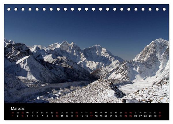 Produktbild: Die sch&ouml;nsten Berge des Khumbu Himal (Tischkalender 2026 DIN A5 quer), CALVENDO Monatskalender