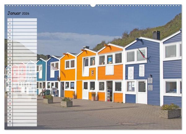Produktbild: Helgoland - idyllische Nordseeinsel (Wandkalender 2026 DIN A2 quer), CALVENDO Monatskalender