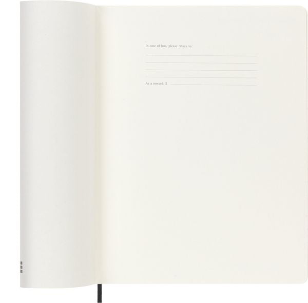 Produktbild: Moleskine 12 Monate Wochen Notizkalender 2027, XL, 1 Wo = 1 Seite, rechts linierte Seite, Weicher Einband, Schwarz