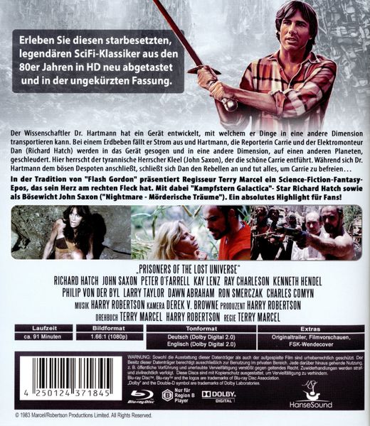Produktbild: Gefangene des Universums - Uncut Fassung (in HD neu abgetastet)