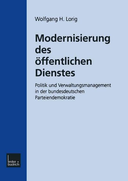 Produktbild: Modernisierung des &Ouml;ffentlichen Dienstes