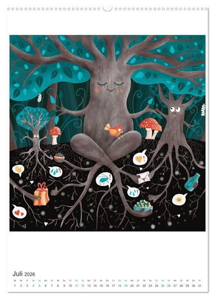 Produktbild: SAVE OUR TREES - B&auml;ume bedeuten Leben (hochwertiger Premium Wandkalender 2026 DIN A2 hoch), Kunstdruck in Hochglanz