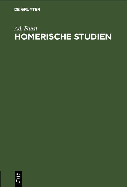 Produktbild: Homerische Studien